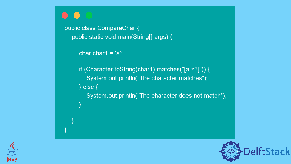 comparar-caracteres-en-java-delft-stack